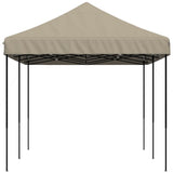 Tente de réception pliable escamotable taupe 580x292x315 cm