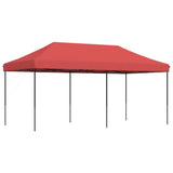 Tente de réception pliable escamotable bordeaux 580x292x315 cm