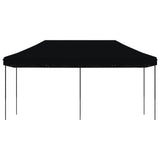 Tente de réception pliable escamotable noir 580x292x315 cm