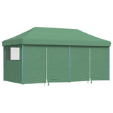 Green 4-sided pop-up folding reception tent