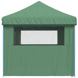 Green 4-sided pop-up folding reception tent