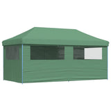 Green 4-sided pop-up folding reception tent