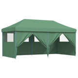 Green 4-sided pop-up folding reception tent