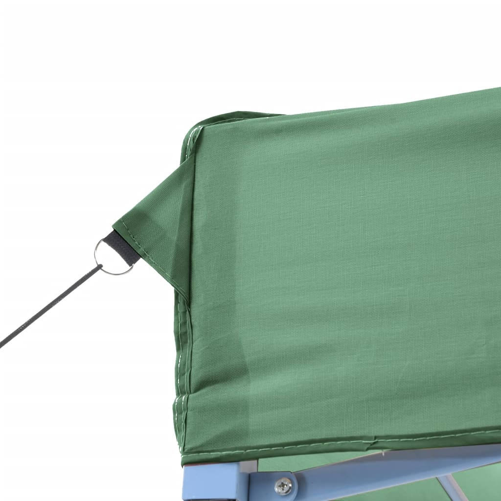 Green 4-sided pop-up folding reception tent