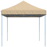 Tente de réception pliable escamotable beige 440x292x315 cm