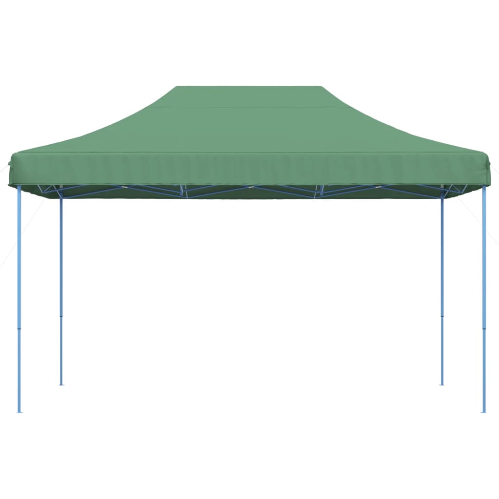 Green retractable folding reception tent 440x292x315 cm