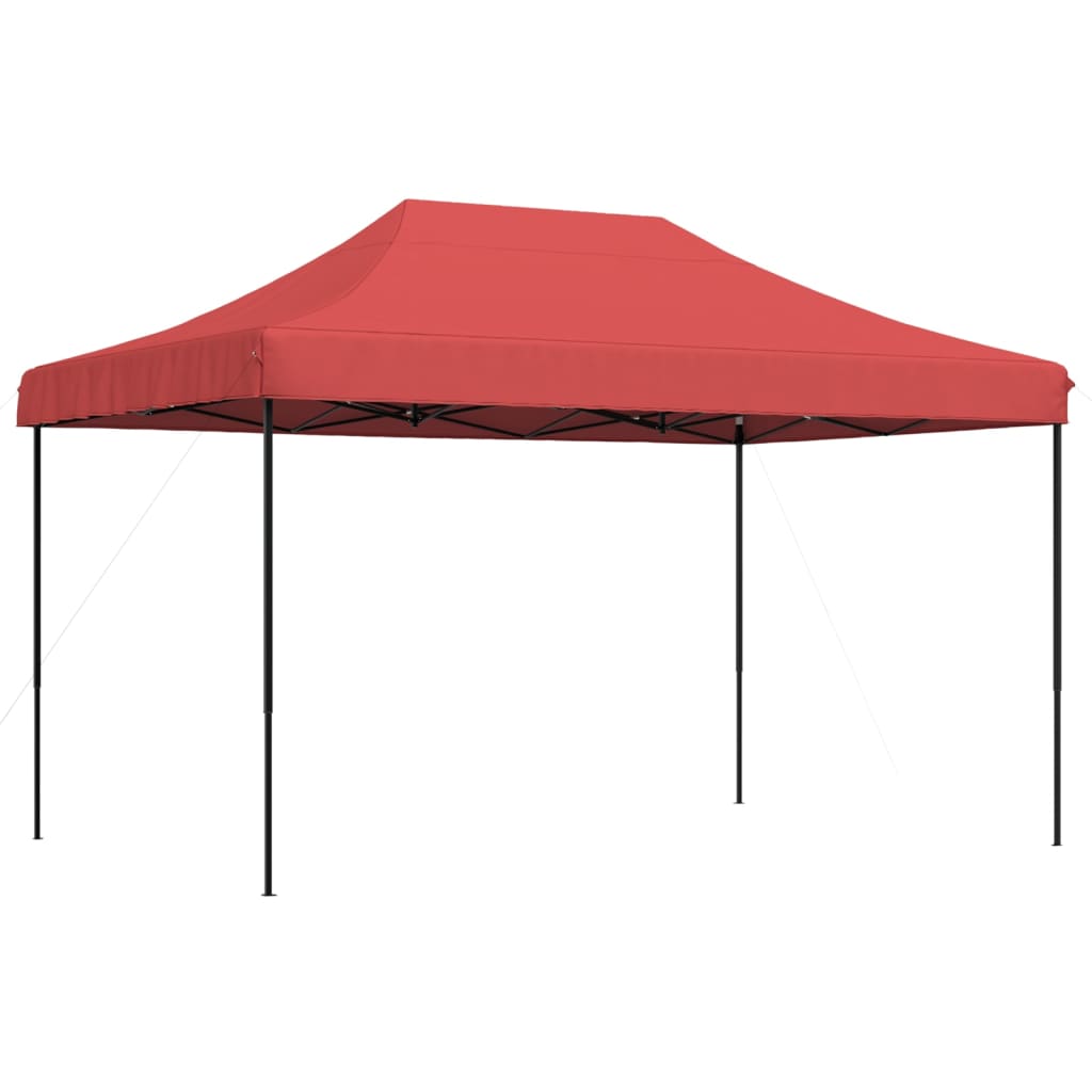 Tente de réception pliable escamotable bordeaux 440x292x315 cm