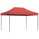 Tente de réception pliable escamotable bordeaux 440x292x315 cm