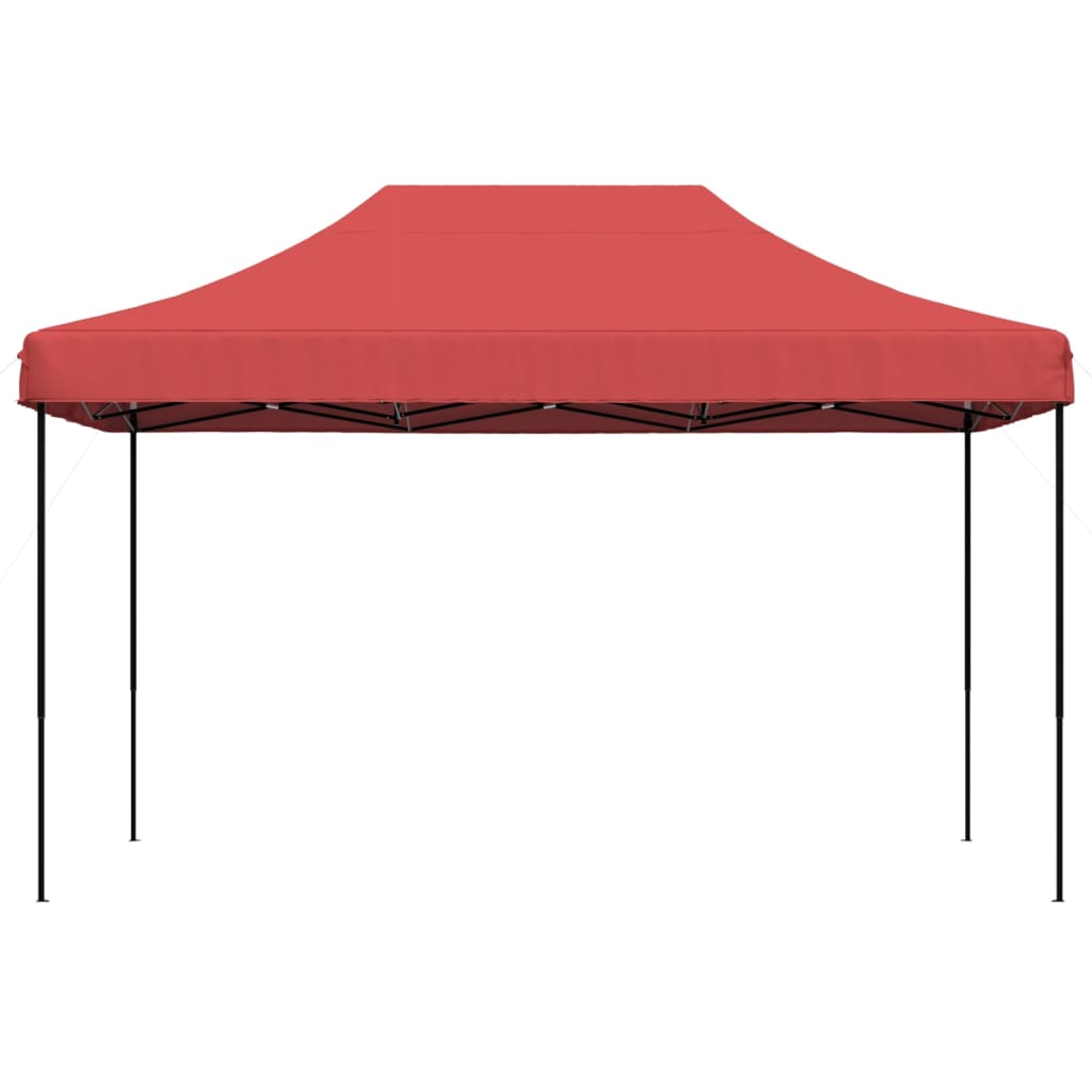 Tente de réception pliable escamotable bordeaux 440x292x315 cm