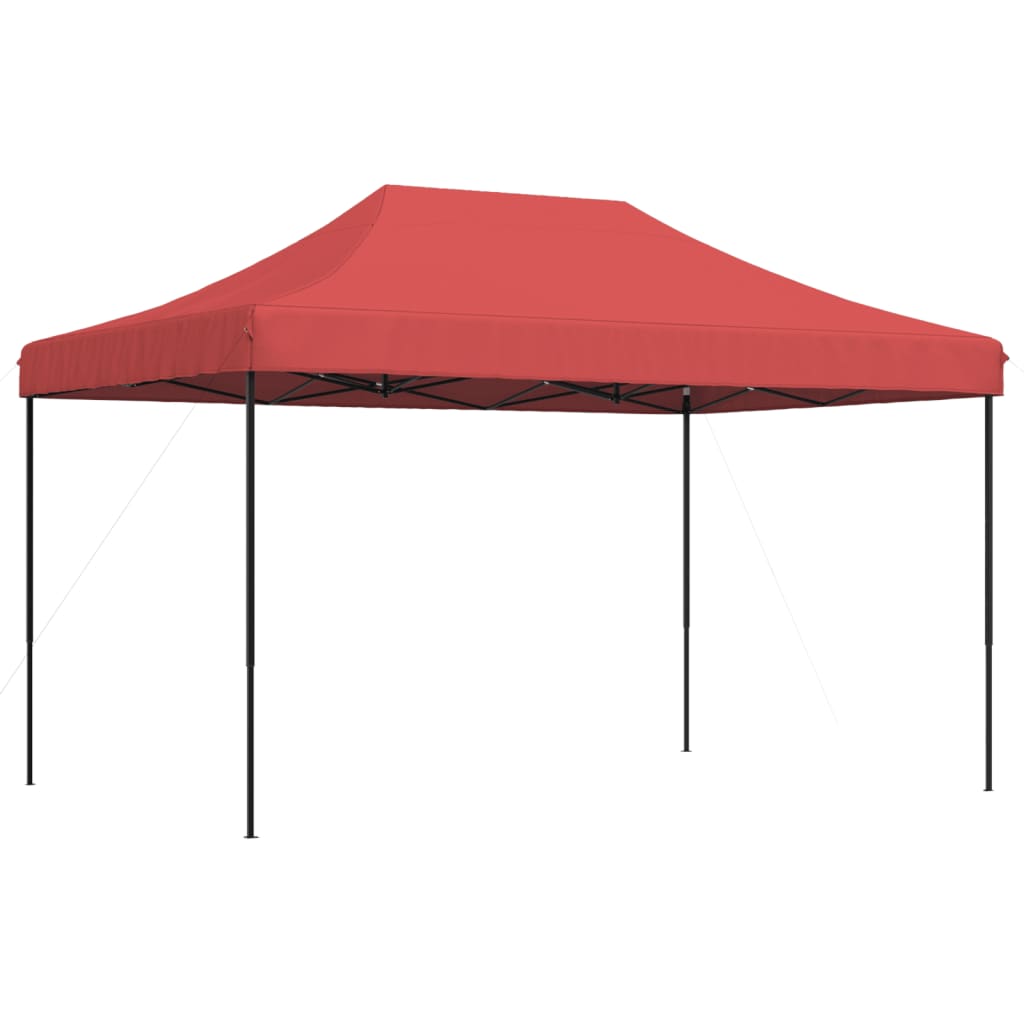 Tente de réception pliable escamotable bordeaux 440x292x315 cm