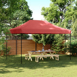 Tente de réception pliable escamotable bordeaux 440x292x315 cm