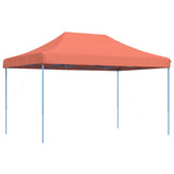 Tente réception pliable escamotable terre cuite 440x292x315 cm