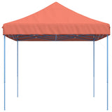 Tente réception pliable escamotable terre cuite 440x292x315 cm