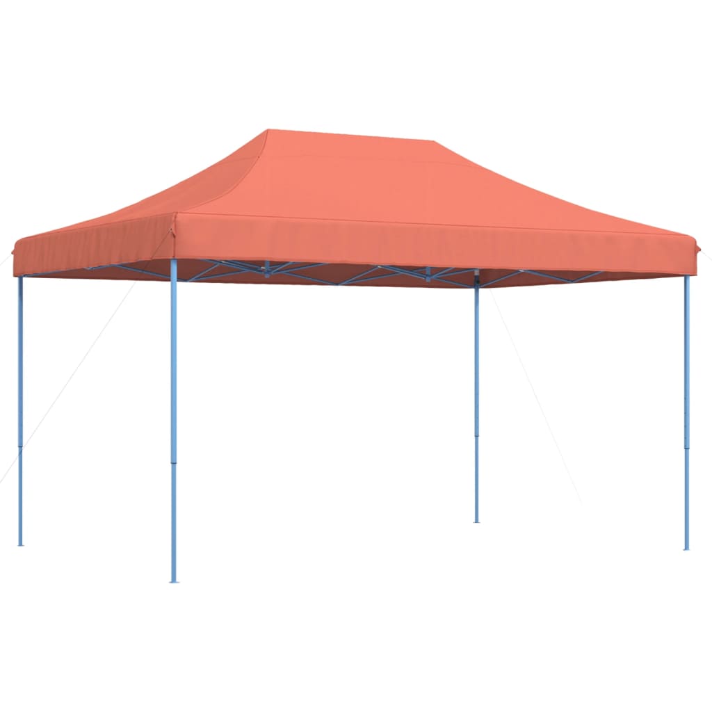 Tente réception pliable escamotable terre cuite 440x292x315 cm