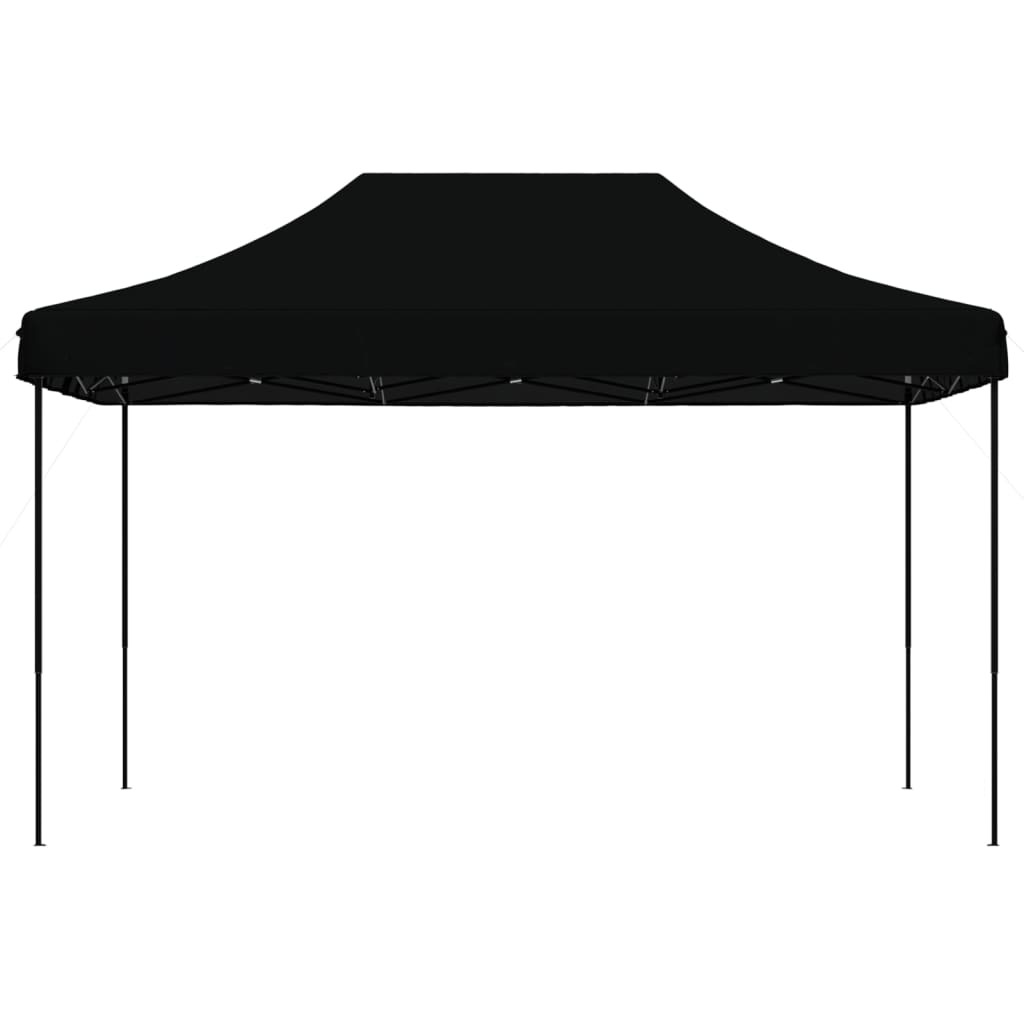 Tente de réception pliable escamotable noir 440x292x315 cm