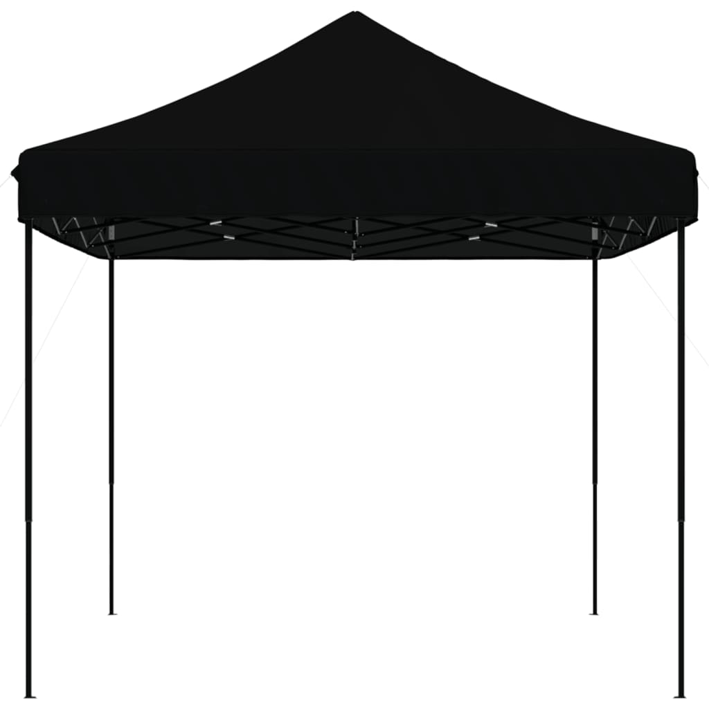 Tente de réception pliable escamotable noir 440x292x315 cm