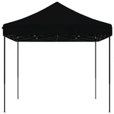 Tente de réception pliable escamotable noir 440x292x315 cm