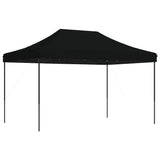 Tente de réception pliable escamotable noir 440x292x315 cm