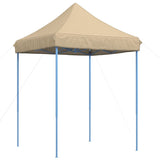 Tente de réception pliable escamotable beige 200x200x306 cm