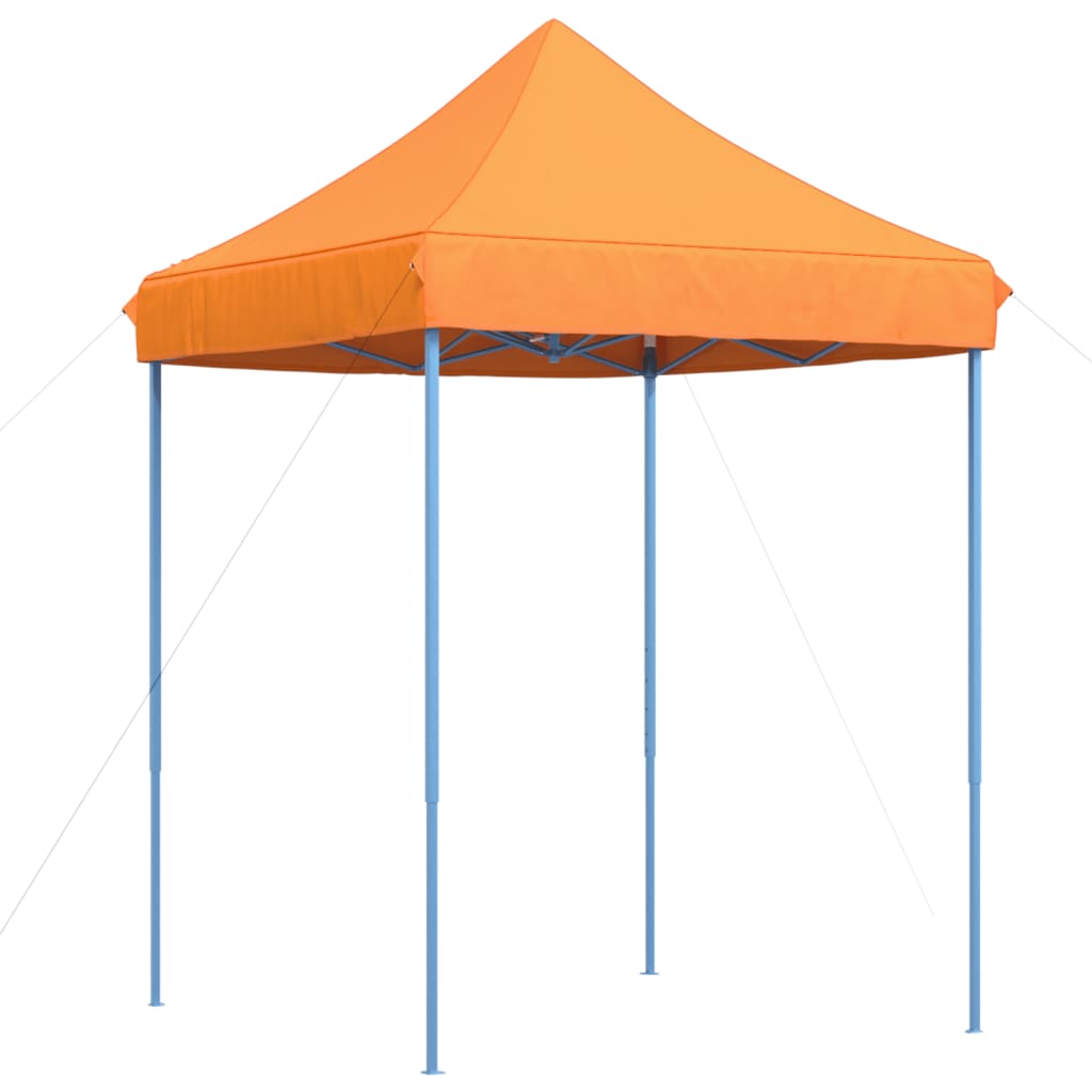 Tente de réception pliable escamotable orange 200x200x306 cm