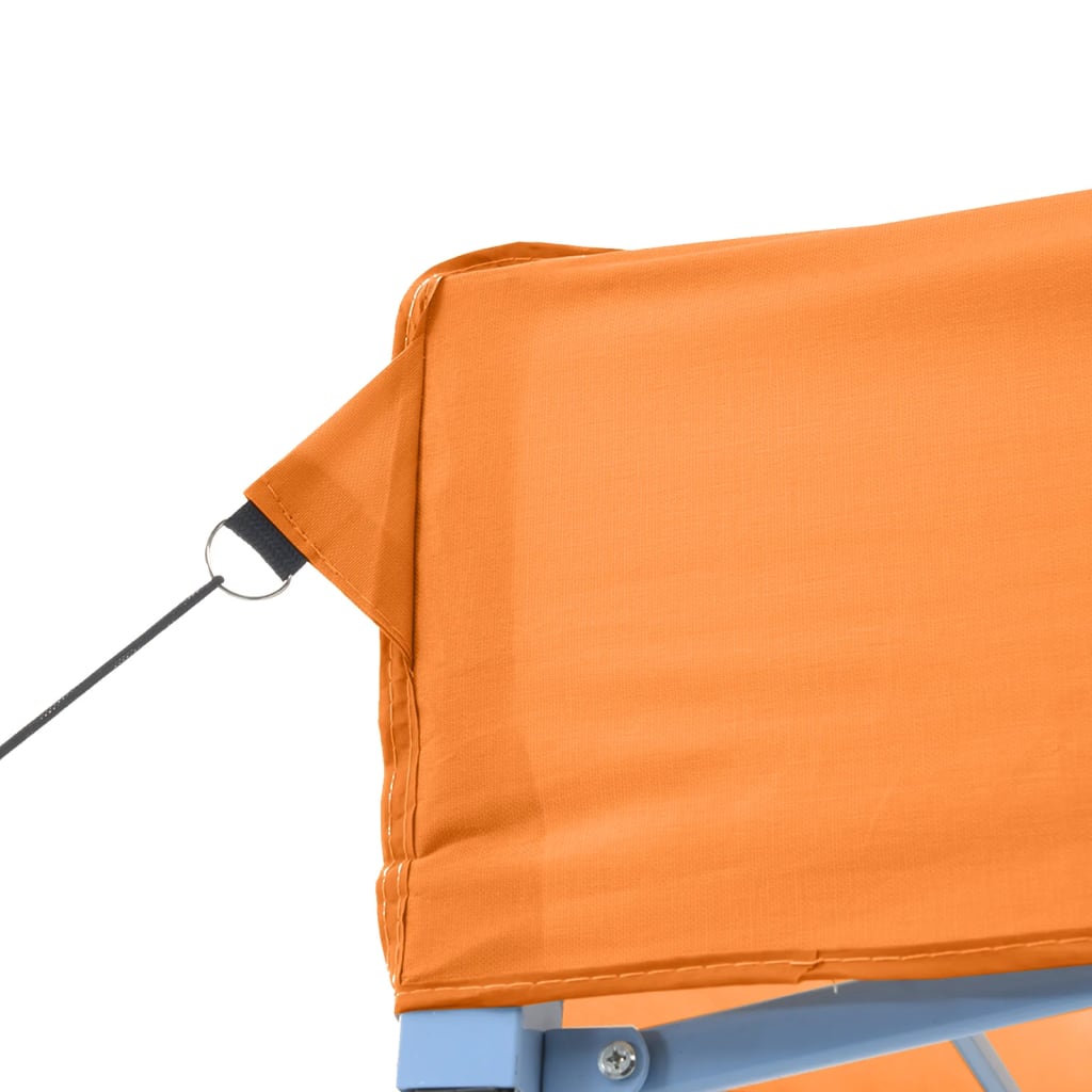 Tente de réception pliable escamotable orange 200x200x306 cm