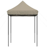 Retractable folding reception tent taupe 200x200x306 cm