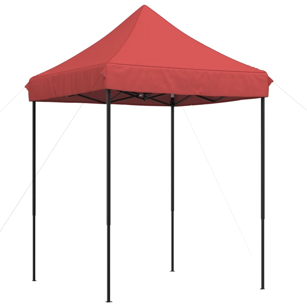 Tente de réception pliable escamotable bordeaux 200x200x306 cm