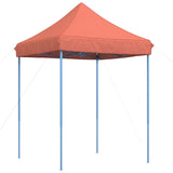 Tente réception pliable escamotable terre cuite 200x200x306 cm