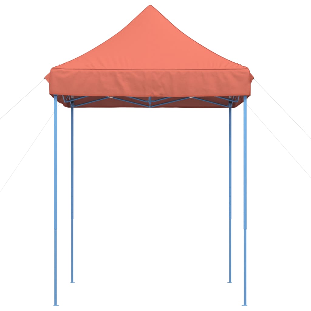 Tente réception pliable escamotable terre cuite 200x200x306 cm