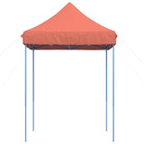 Tente réception pliable escamotable terre cuite 200x200x306 cm