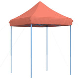 Tente réception pliable escamotable terre cuite 200x200x306 cm