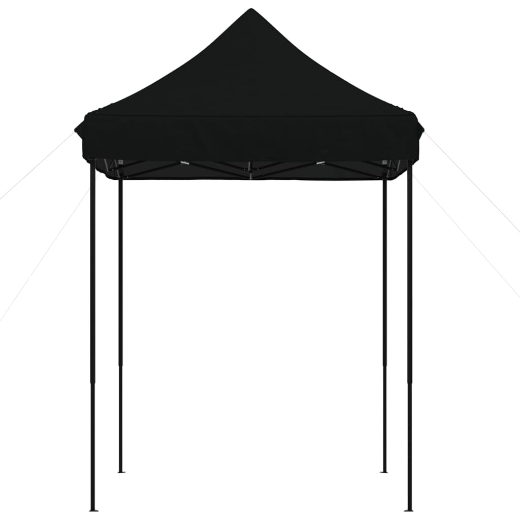 Tente de réception pliable escamotable noir 200x200x306 cm