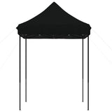 Tente de réception pliable escamotable noir 200x200x306 cm