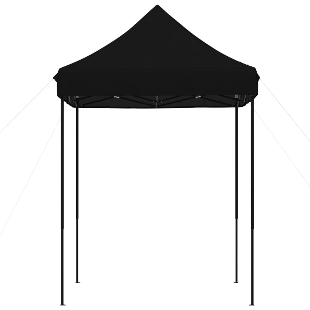 Tente de réception pliable escamotable noir 200x200x306 cm