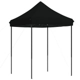 Tente de réception pliable escamotable noir 200x200x306 cm