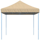 Tente de réception pliable escamotable beige 410x279x315 cm