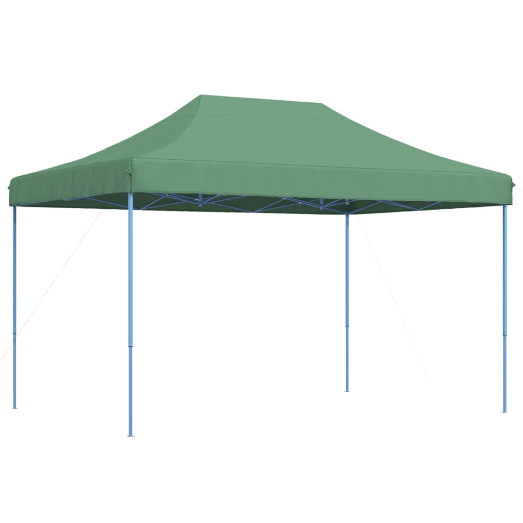 Green retractable folding reception tent 410x279x315 cm