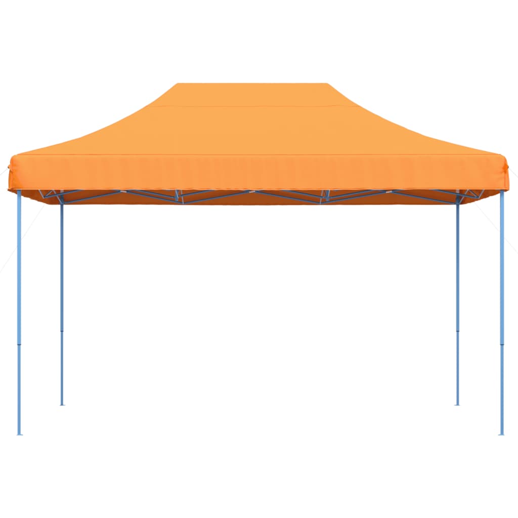 Tente de réception pliable escamotable orange 410x279x315 cm