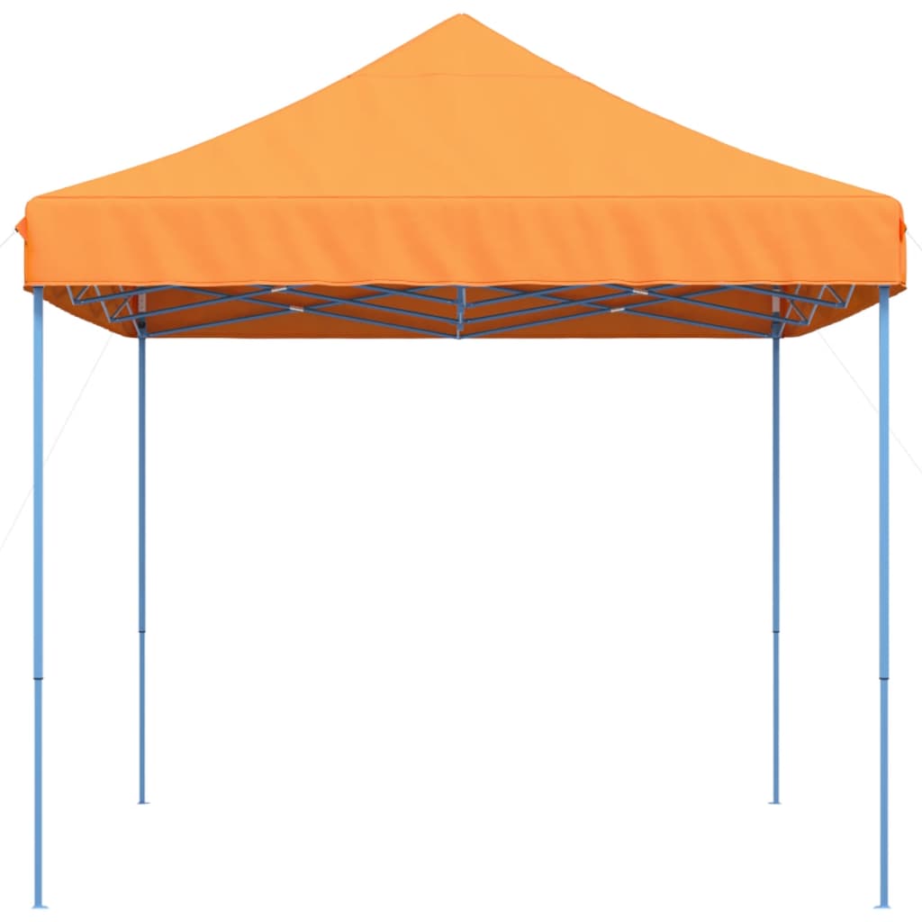 Tente de réception pliable escamotable orange 410x279x315 cm