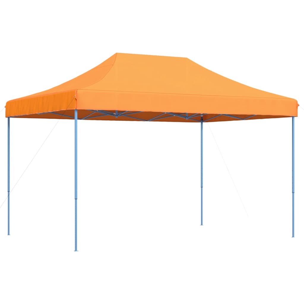 Tente de réception pliable escamotable orange 410x279x315 cm