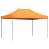 Tente de réception pliable escamotable orange 410x279x315 cm