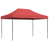 Tente de réception pliable escamotable bordeaux 410x279x315 cm