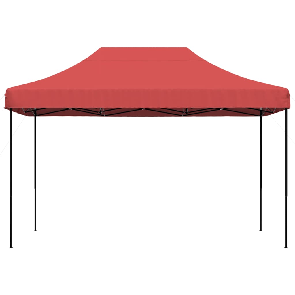 Tente de réception pliable escamotable bordeaux 410x279x315 cm