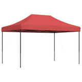 Tente de réception pliable escamotable bordeaux 410x279x315 cm