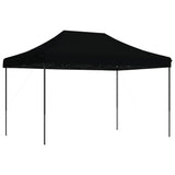 Tente de réception pliable escamotable noir 410x279x315 cm