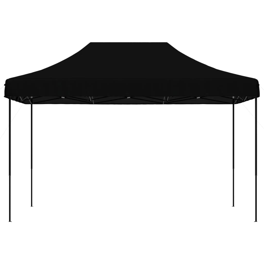 Tente de réception pliable escamotable noir 410x279x315 cm