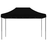 Tente de réception pliable escamotable noir 410x279x315 cm