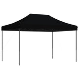 Tente de réception pliable escamotable noir 410x279x315 cm