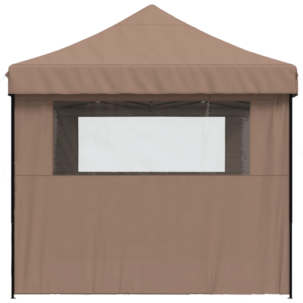 Pop-up folding party tent with 3 side walls