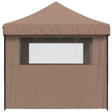 Pop-up folding party tent with 3 side walls